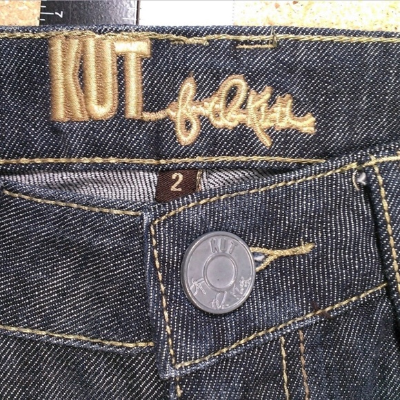 KUT From The Kloth Wide Leg Flare Jeans sz 2 #1344 - Picture 5 of 8